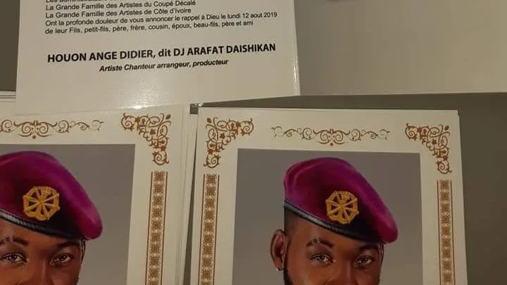 Voici le faire-part des funérailles de DJ Arafat