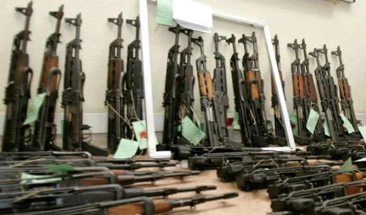 « Des armes de guerre découvertes, jeudi 26 décembre 2019, près de la résidence de Soro »