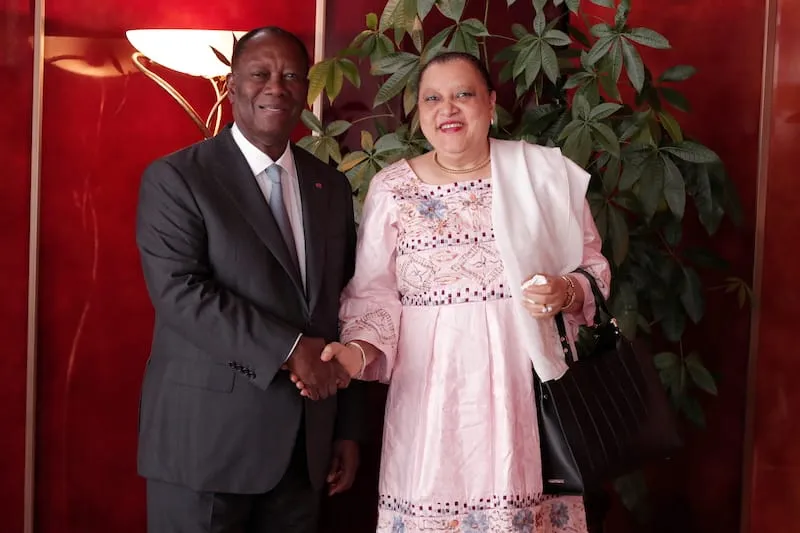 Olga Syradin, ambassadeur de la Guinée, quitte la Côte d’Ivoire