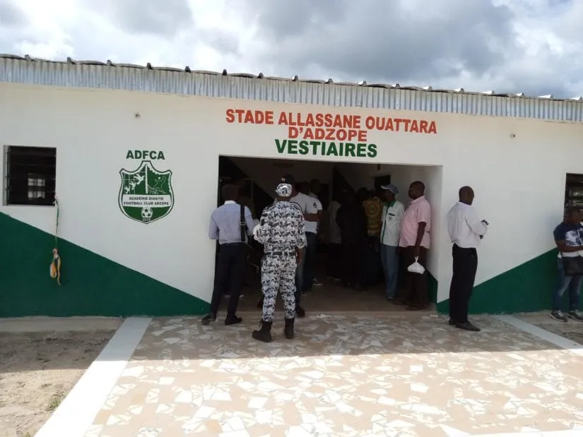 Le stade Alassane Ouattara d’Adzopé se dote de vestiaires