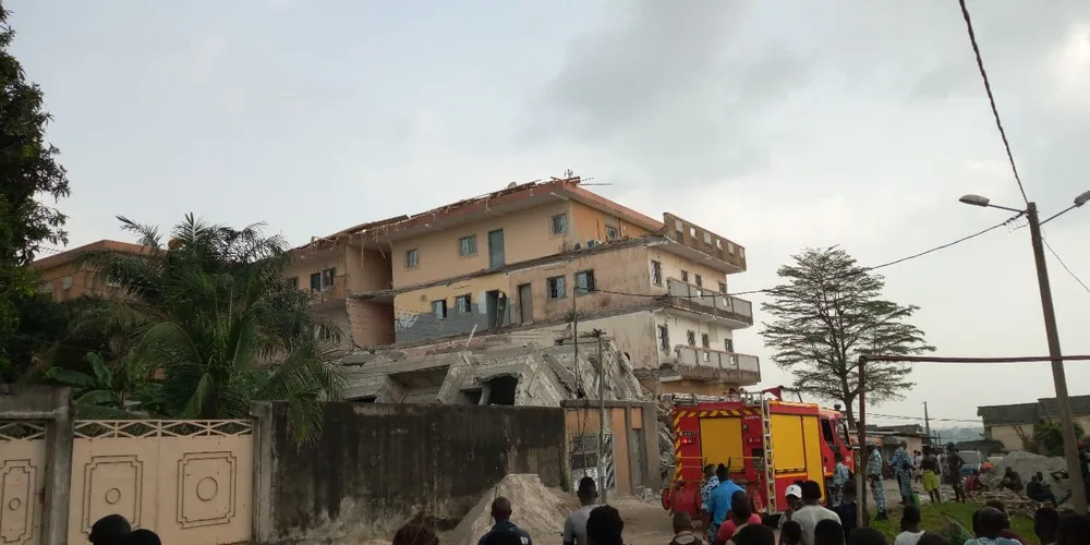 Côte d’Ivoire : effondrement d’un immeuble R+4 au Dokui