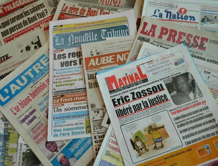 Revue de la presse béninoise du vendredi 27 décembre 2019