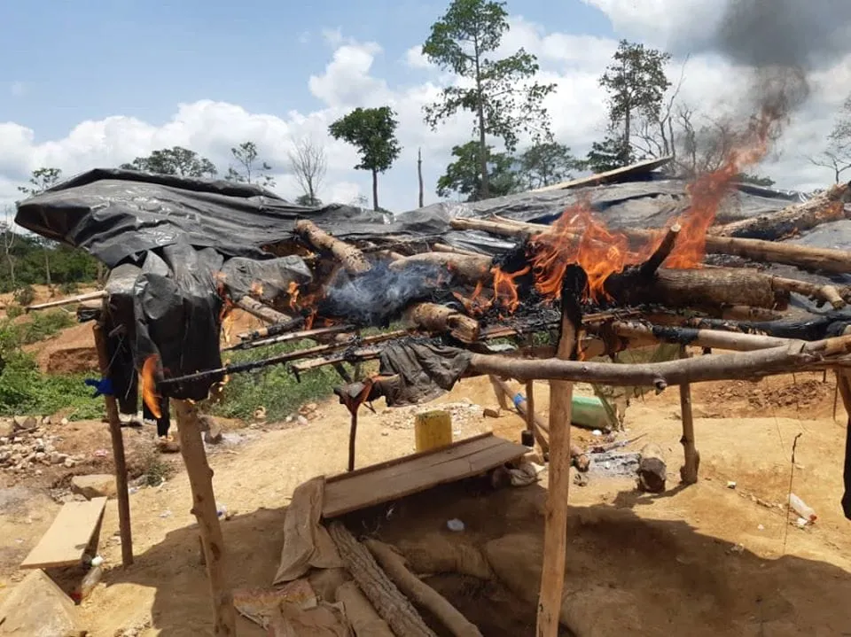 Orpaillage clandestin en Côte d’Ivoire : plusieurs sites détruits par la Gendarmerie Nationale
