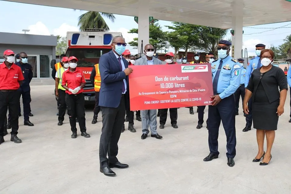 Puma Energy Côte d’Ivoire offre 10.000 litres de gazoil au GSPM