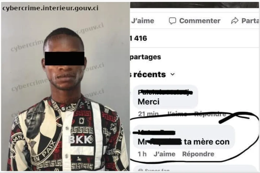 Côte d’Ivoire : il est arrêté pour injures sur internet, les faits