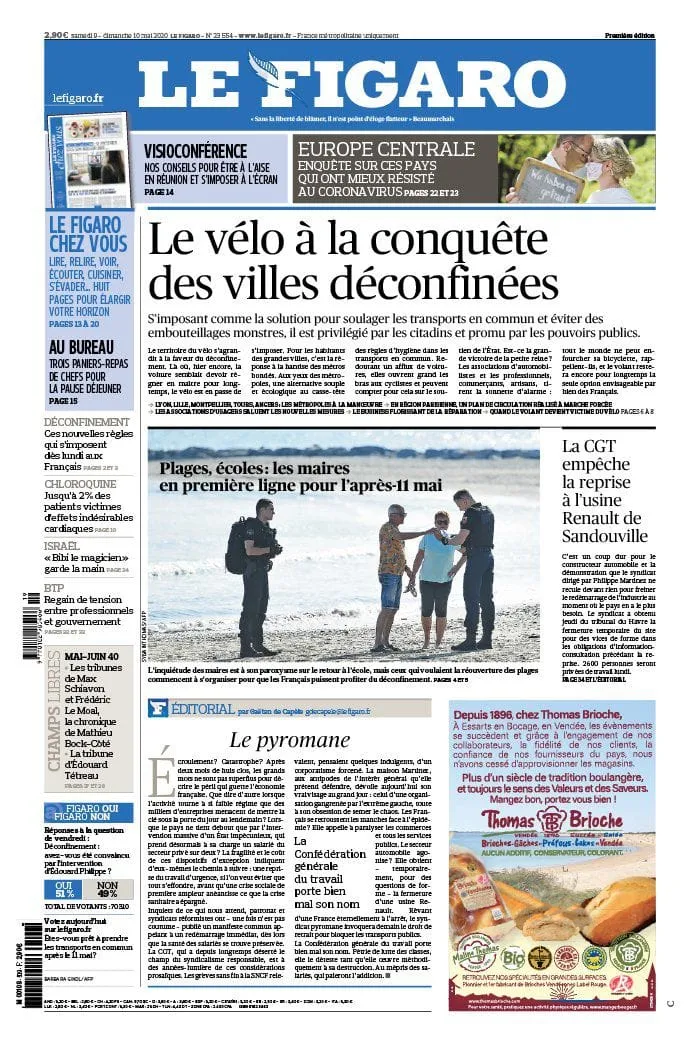 Revue de la presse française du 09 mai 2020