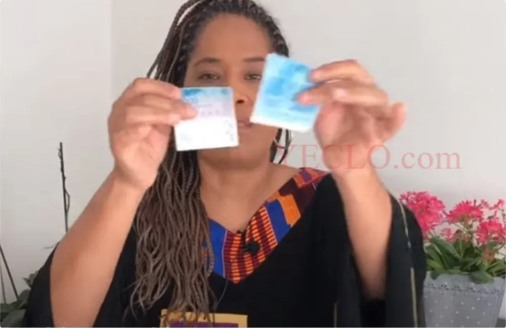 Quand Nathalie Yamb déchire son  franc CFA invitant les Africains à faire autant
