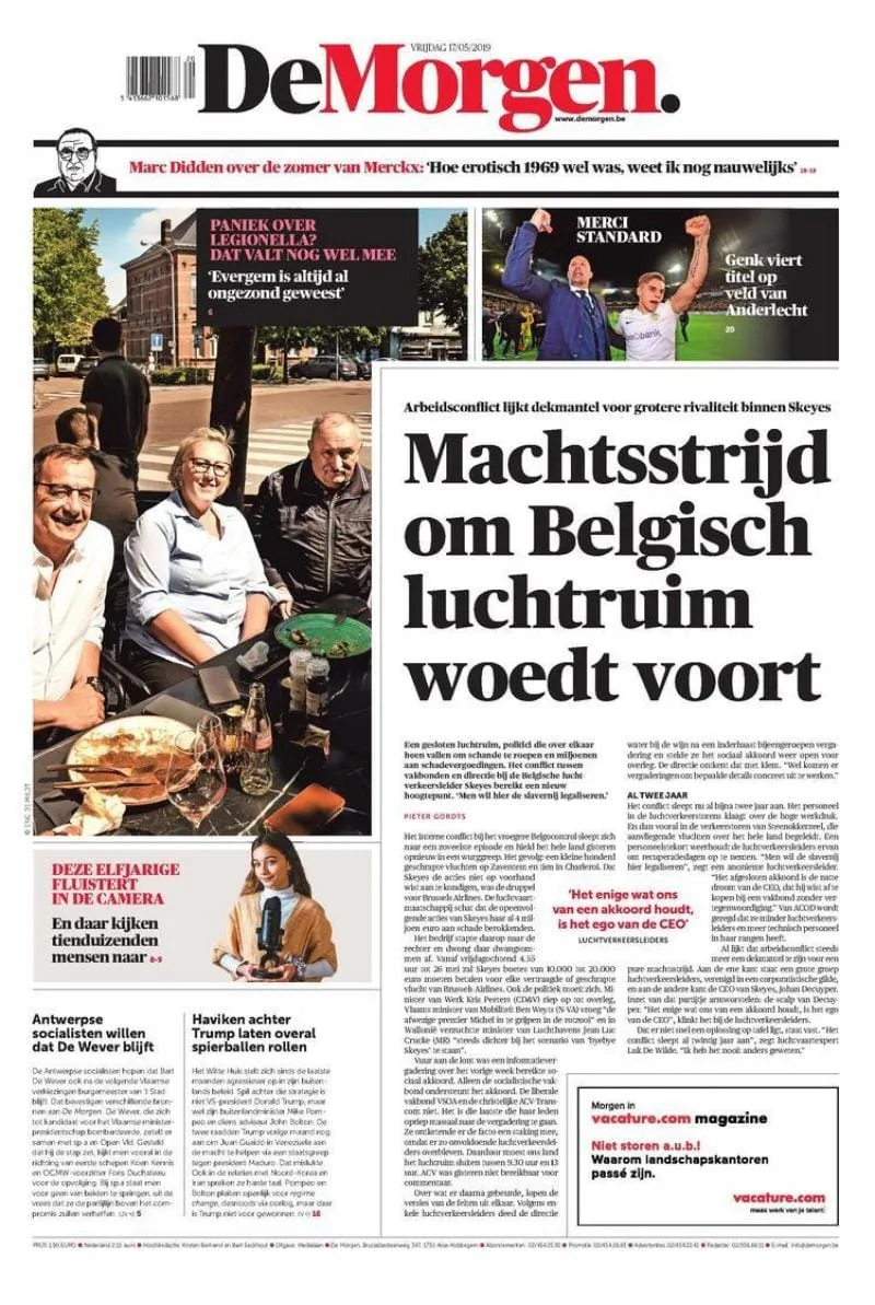 Revue de la presse belge du 13 mai 2020