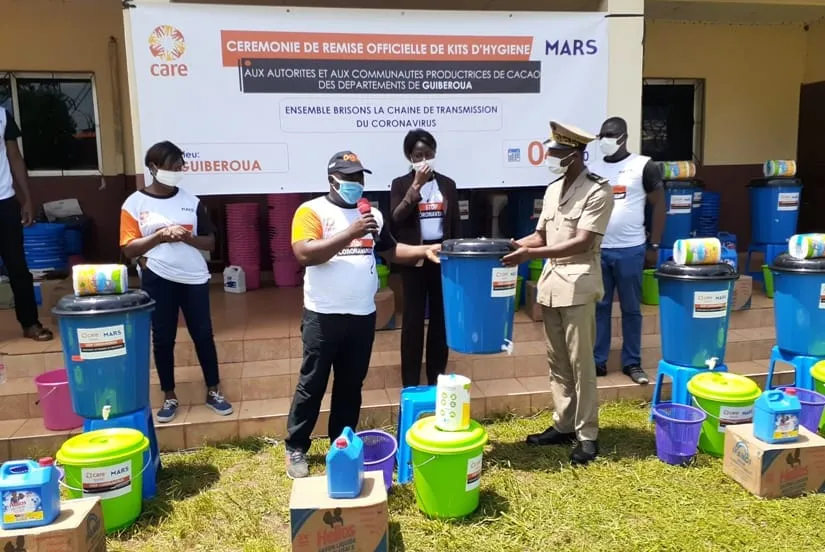 Covid-19: L’Ong Care offre Kits sanitaires aux services publics et populations de Guibéroua – Actualité ivoirienne 05/06/2020