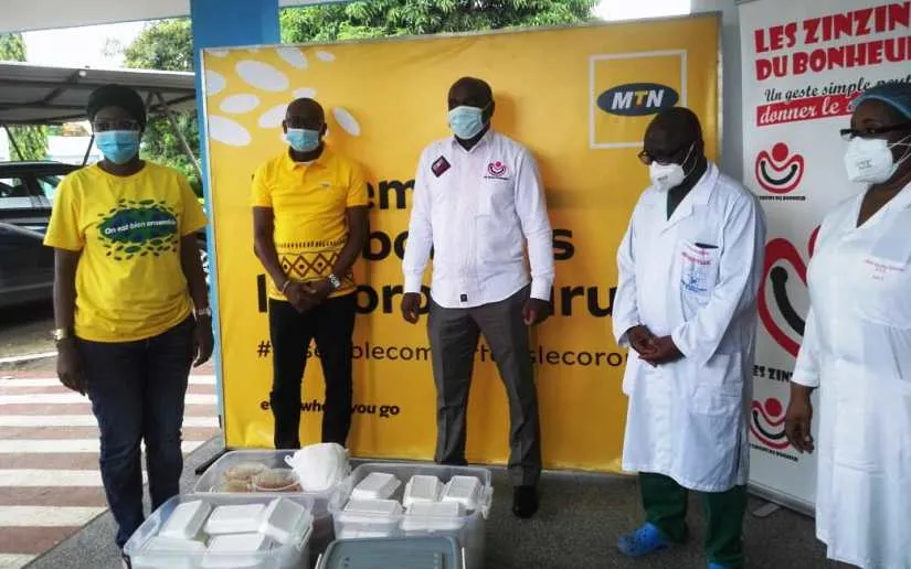 Les employés de MTN CI assistent le personnel soignant du SMIT – Actualité ivoirienne 12/06/2020