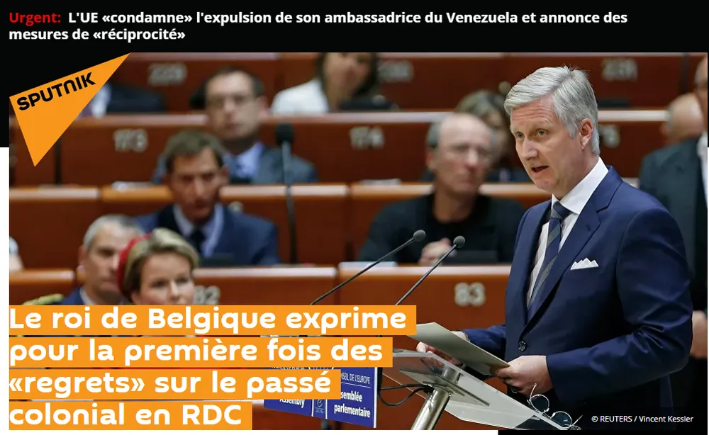 Belgique : le roi Philippe exprime des «regrets» sur le passé colonial en RDC
