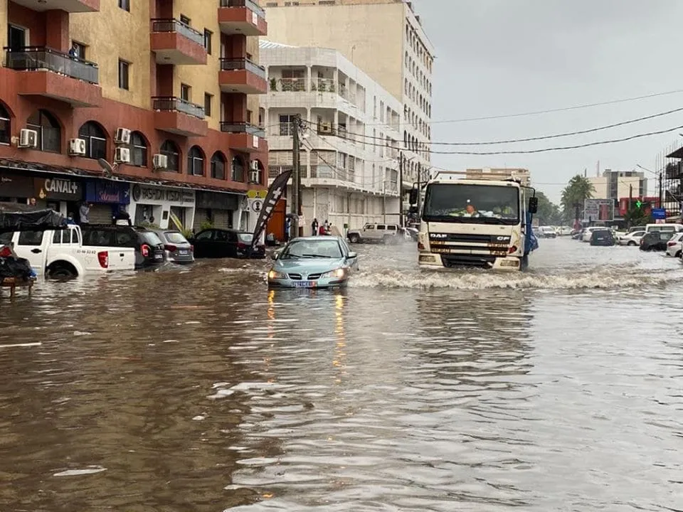Inondation à Abidjan, Côte d'Ivoire en juin 2020