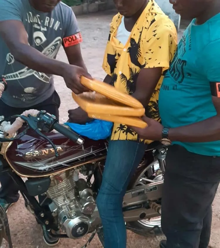 Bouaké : du cannabis saisi chez un chauffeur de moto-taxi