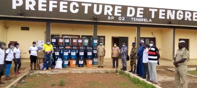 Tengrela : la Société minière Perseus Mining offre des vivres  à la population
