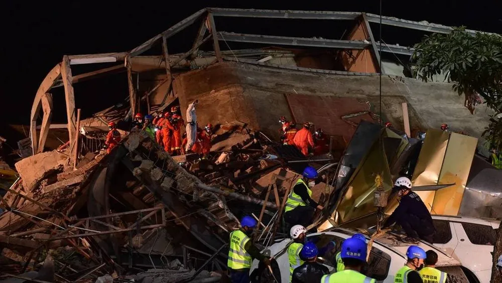 Chine : l’effondrement d’un restaurant fait deux morts