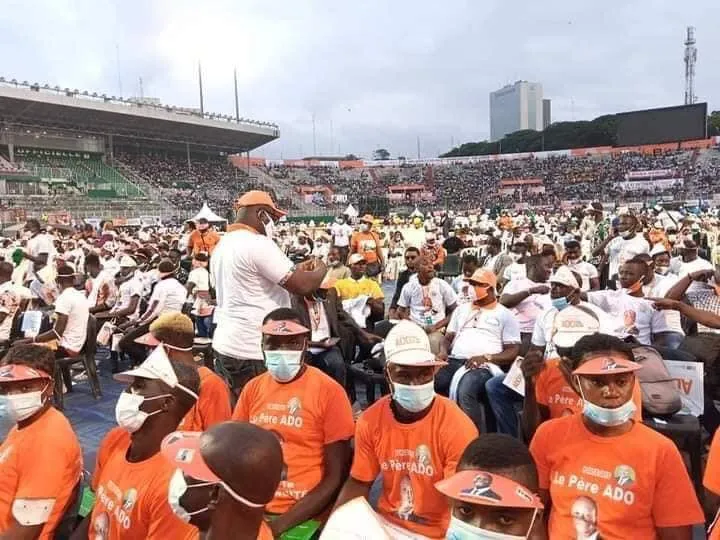 Investiture d’Alassane Ouattara, candidat du RHDP: des images du stade Houphouët-Boigny
