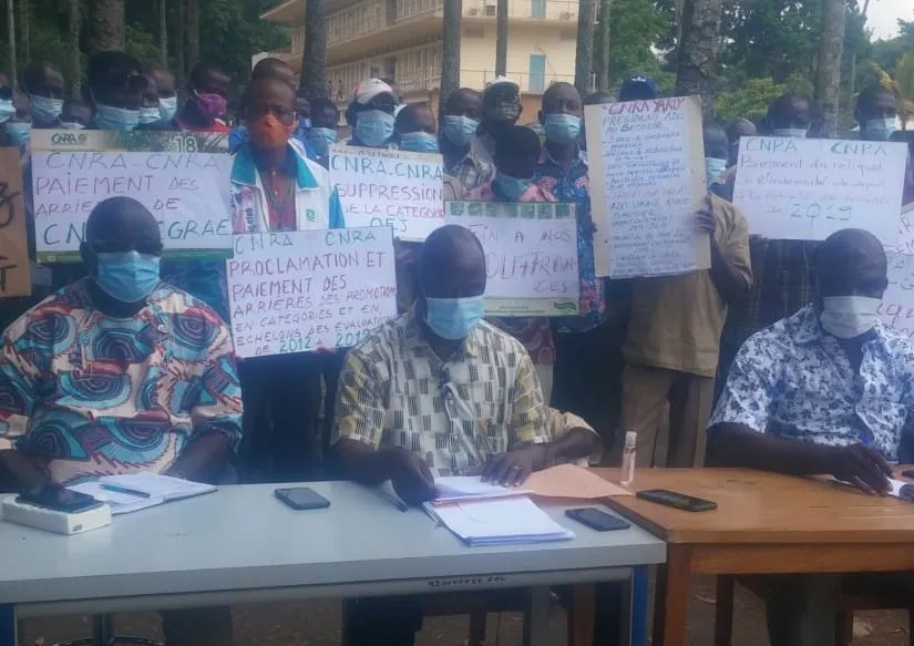 Sit-in CNRA à Adiopodoumé : chercheurs et agents en grève