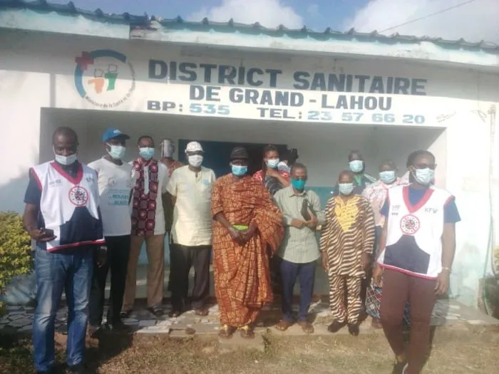 COVID-19 Grand-Lahou : la sensibilisation au port du cache nez