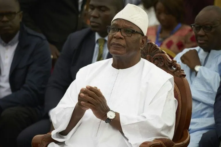 Ibrahim Boubacar Keïta à Abou Dabi aux Emirats arabes unis