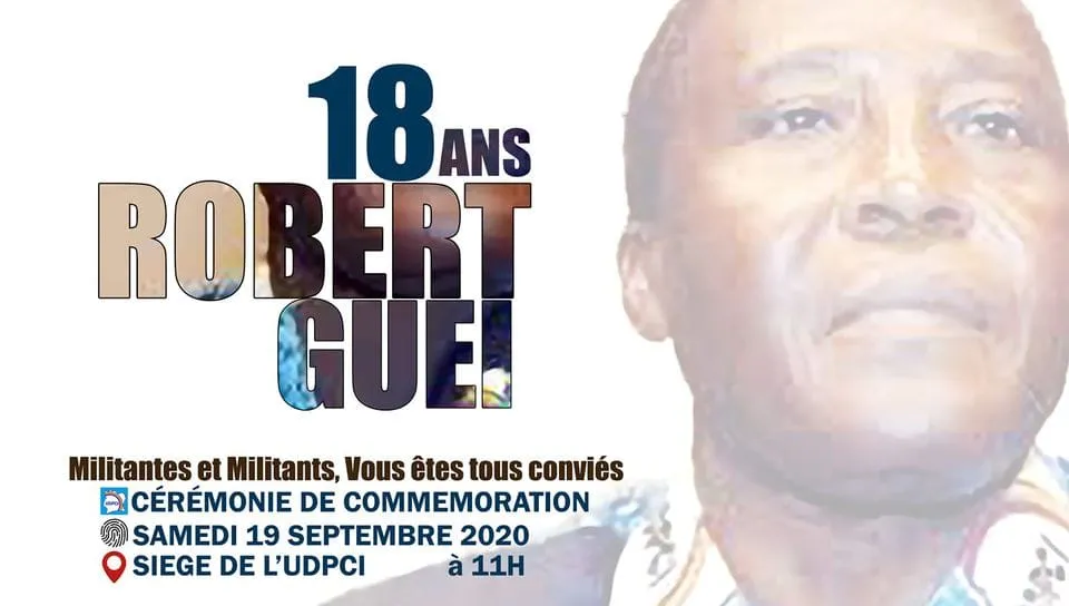 18 ans Robert Guéi : une cérémonie organisée en son honneur