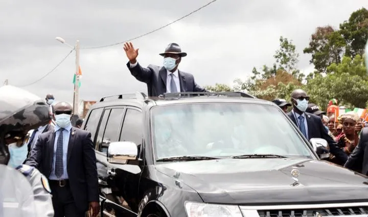 Visite d’Etat_Arrah : Meeting du président Ouattara à la place HKB d’Arrah