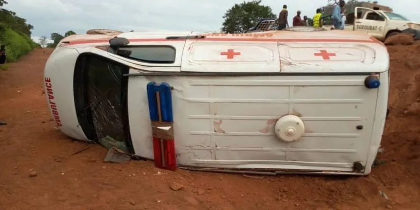 Kani : une ambulance se renverse lors d’une mission à Séguela