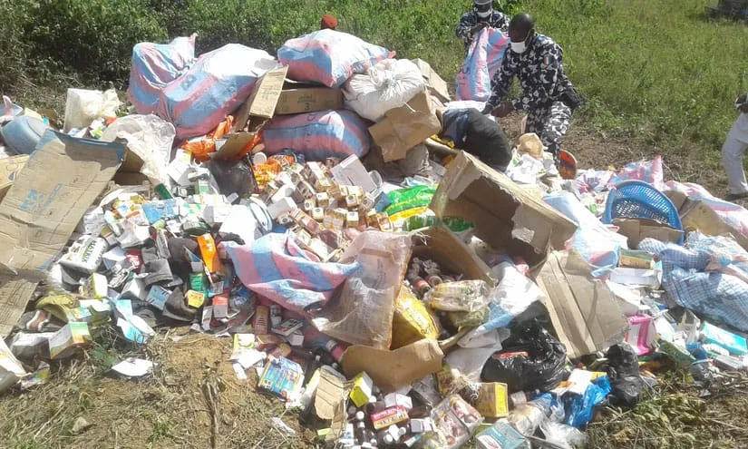 San-Pedro : des drogues et produits prohibés incinérés