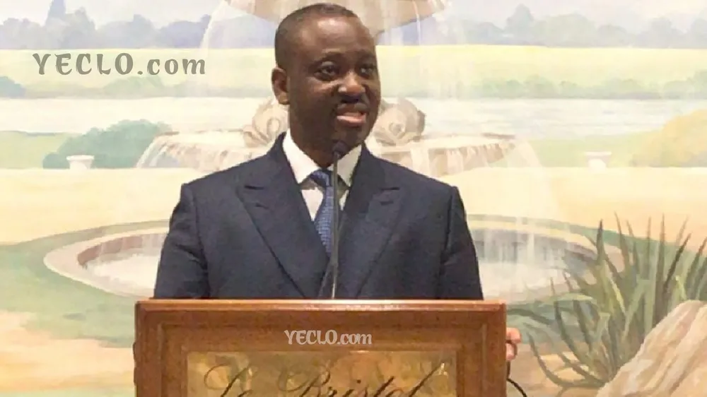 Guillaume Soro, en conference de presse à Paris, le 17 septembre 2020
