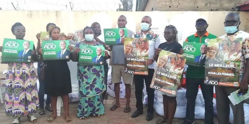 RHDP: L’équipe de Bouaké 2 en possession des supports de campagne