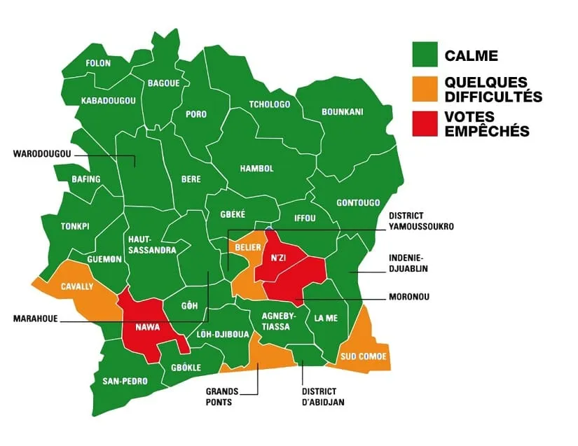Le scrutin se déroule « dans le calme malgré quelques incidents mineurs » (Président de la CEI) – Actualité ivoirienne 31/10/2020