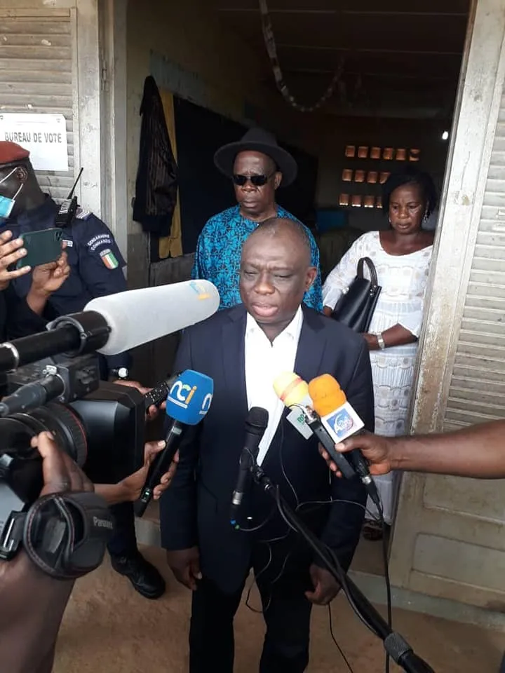 Kouadio Konan Bertin (KKB) a voté ce 31 octobre à Lakota : en images
