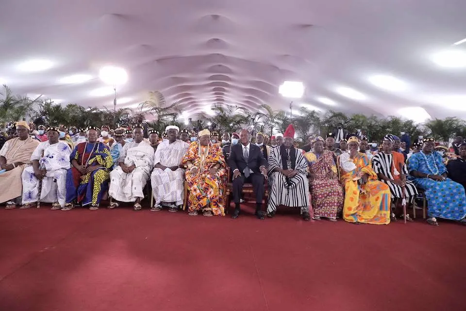 Ouattara et la Chambre Nationale des Rois et Chefs Traditionnels