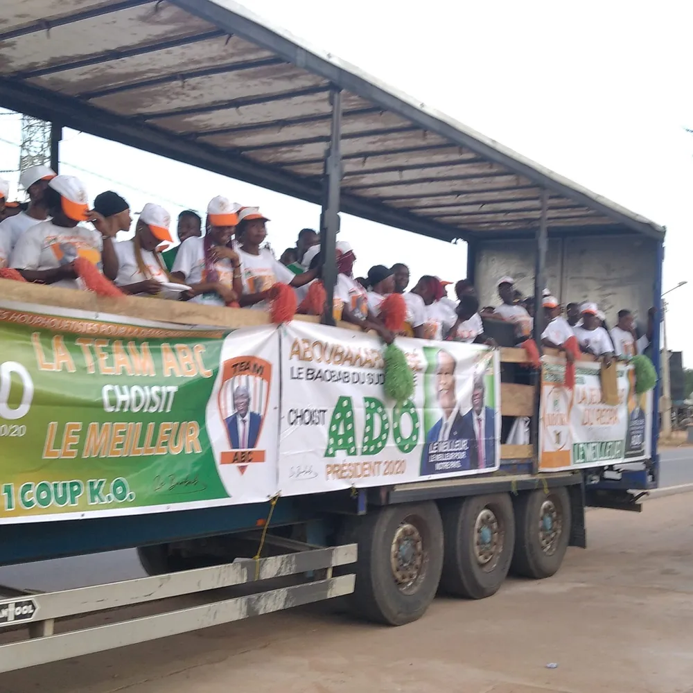 Une célébration pour la victoire de Ouattara à Aboisso