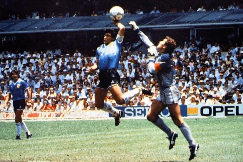 Diego Maradona et la « main de Dieu »