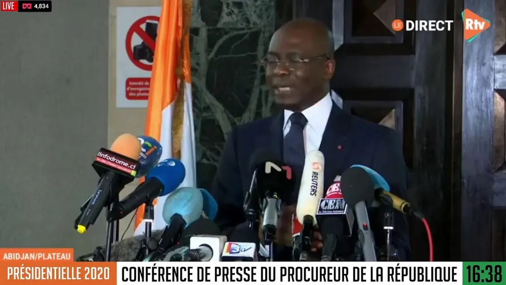 Affaire CNT : suivez la conférence de presse du Procureur Adou Richard, quel sort réserve-t-il à Bédié, Affi… ?
