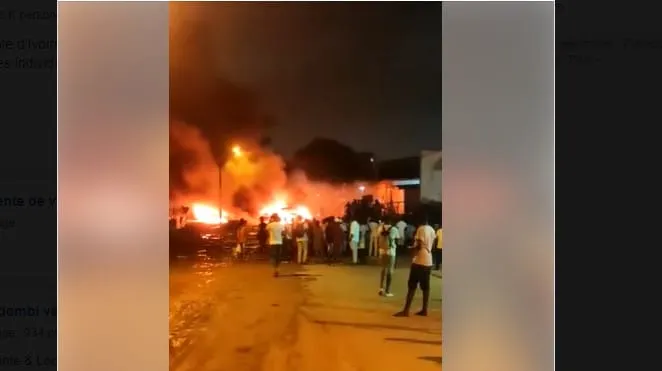 Urgent : des véhicules incendiés à Yopougon ce 30 novembre 2020