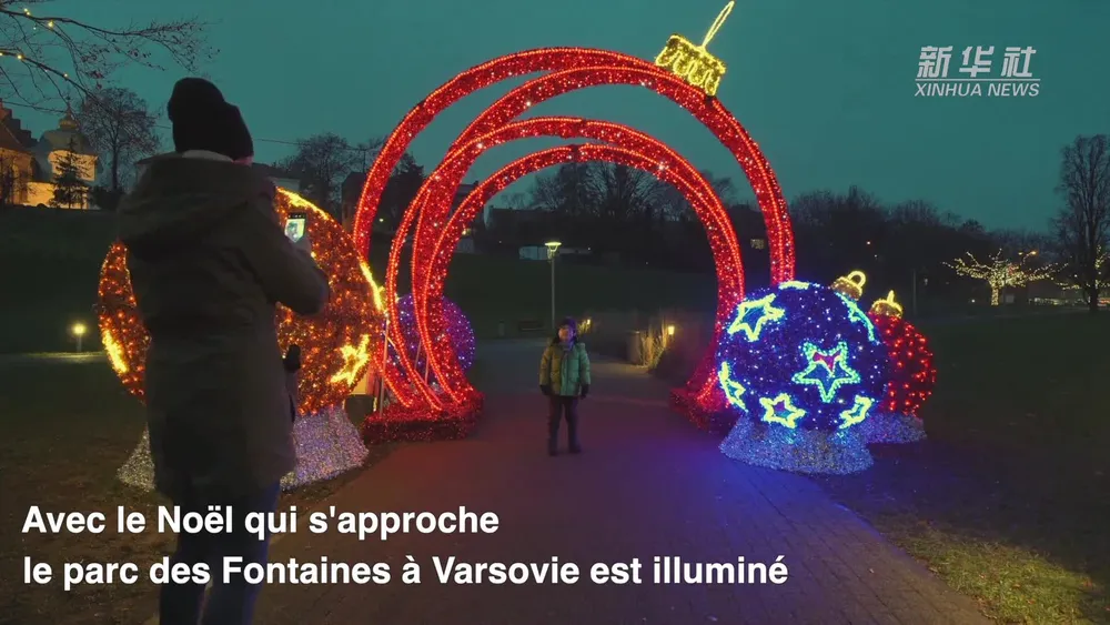 Un parc de Varsovie illuminé pour remercier les soignants du COVID-19 – Actualités 20/12/2020