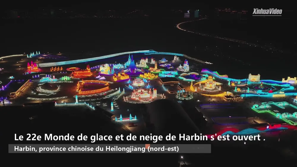 Ouverture du 22e Monde de glace et de neige de Harbin – Actualités 26/12/2020