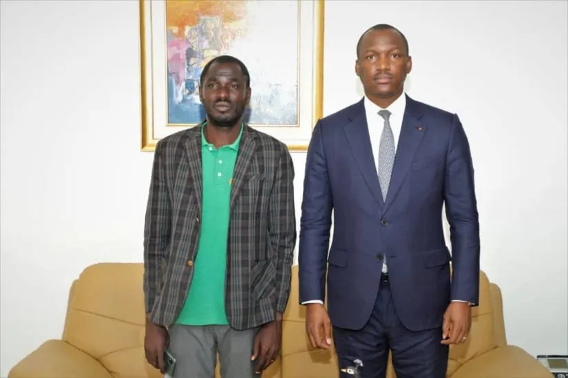 Touré Mamadou promet son soutien aux entreprises d’un jeune entrepreneur