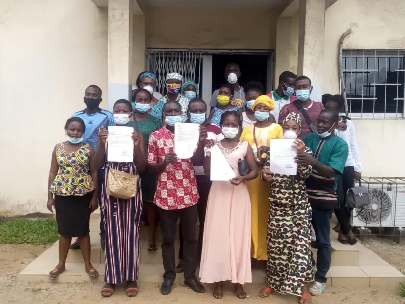 Projet THIMO : des jeunes de Yopougon reçoivent des attestations