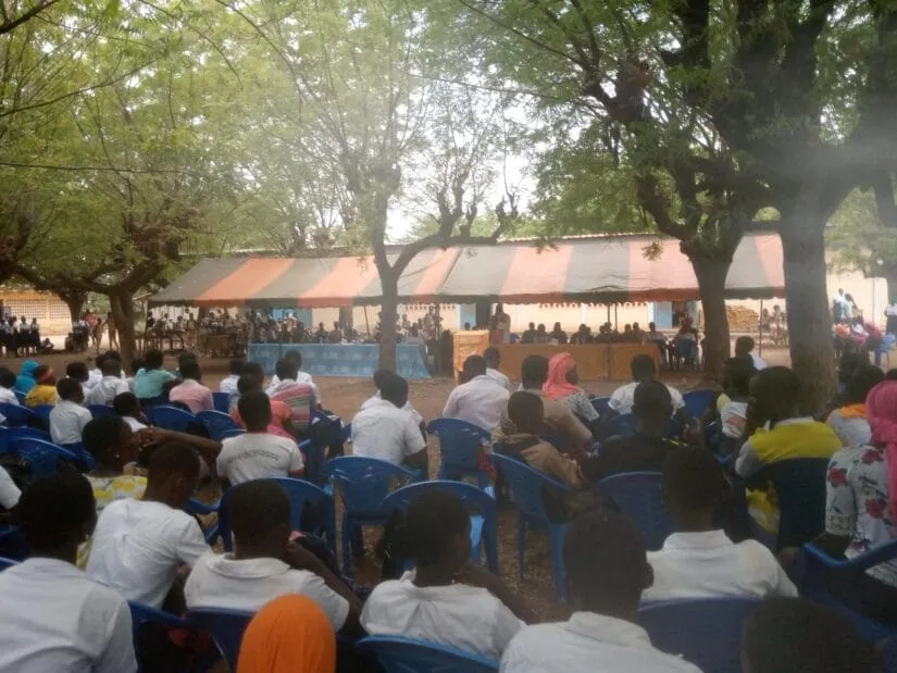 Le lycée moderne d’Agnibilekrou en prière ce 19 décembre 2020