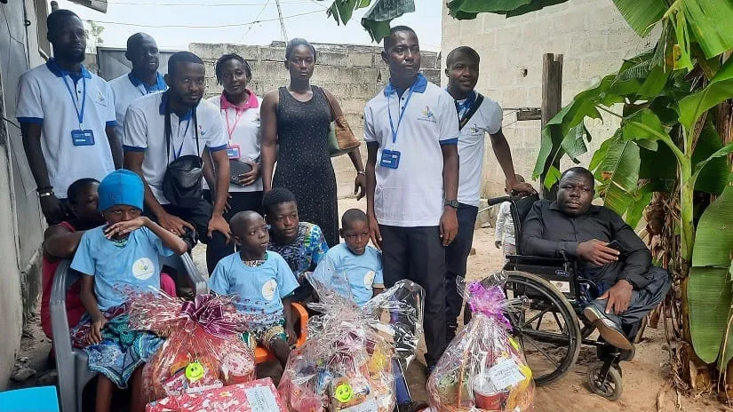 Dons de vivres et non-vivres aux enfants handicapés à Gonzagueville