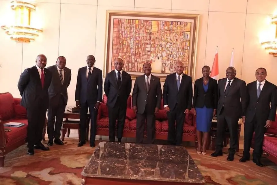 Serge Ekué, président de la BOAD chez Ouattara