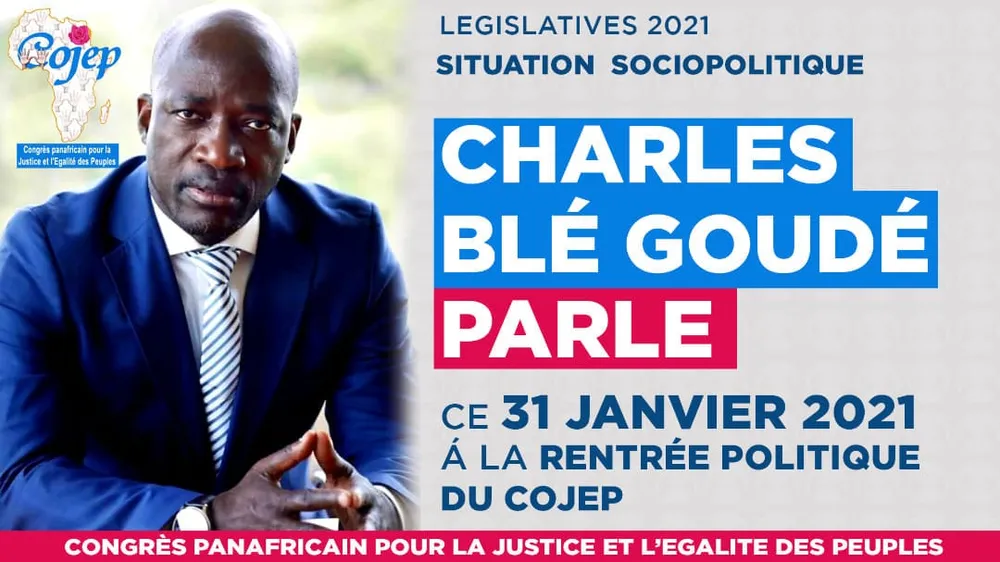 Non participation du COJEP aux législatives 2021: Blé Goudé parle ce 31 janvier