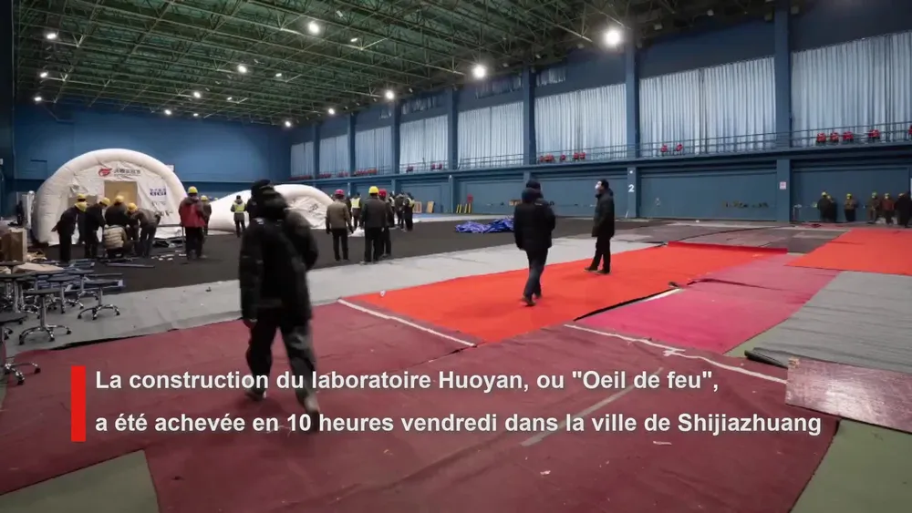 Chine : un laboratoire gonflable pour les tests du COVID-19 construit en 10 heures à Shijiazhuang – Actualités 10/01/2021