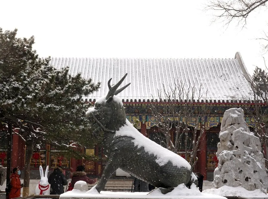 Le Palais d’été enneigé à Beijing – Actualités 19/01/2021