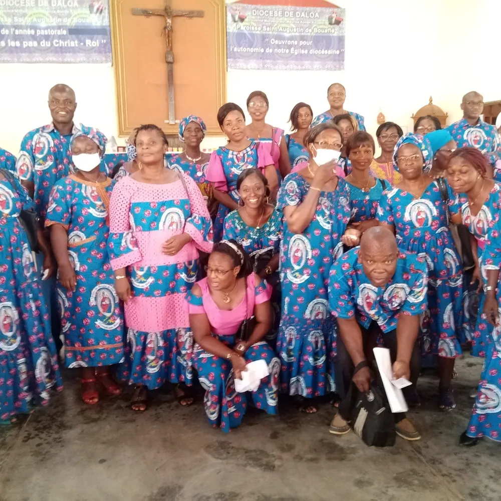 L’ équipe du Rosaire de la paroisse Saint Augustin de Bouaflé investie – Actualité ivoirienne 31/01/2021