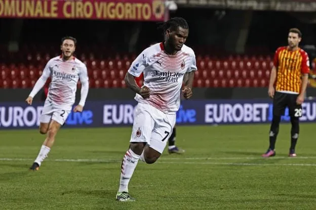 AC Milan : Franck Kessié buteur à Benevento le 3 janvier 2020