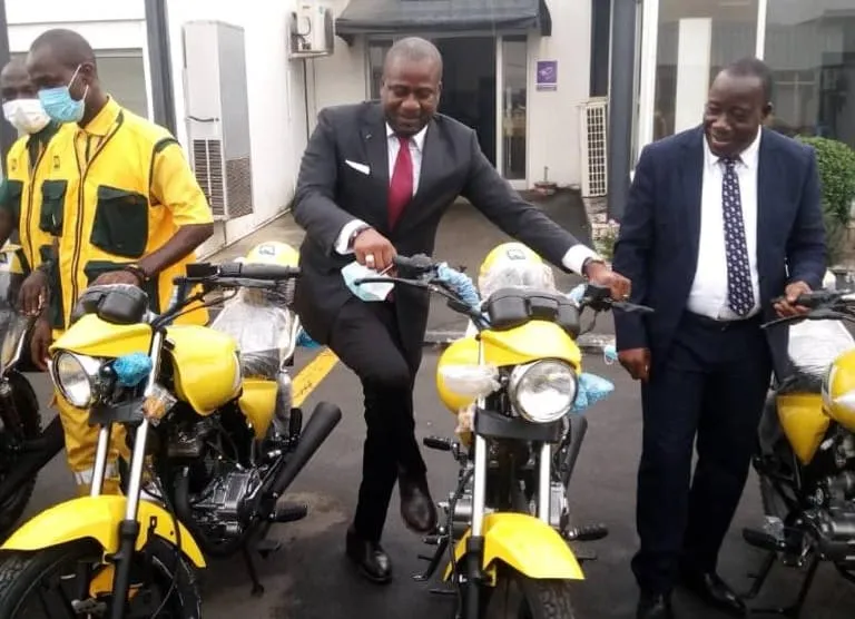 La Poste de Côte d’Ivoire se renforce sa flotte   avec une cinquantaine de motos