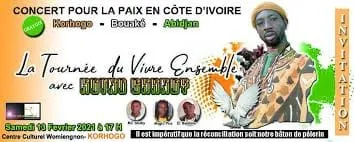 Hotno Ghandy offre un concert pour la paix à Korhogo